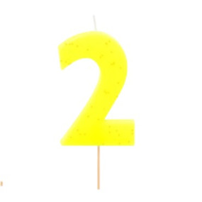 Vela 2 Amarelo Flúor